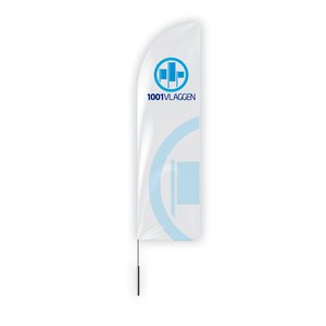 Beachflag straight met eigen logo/ontwerp