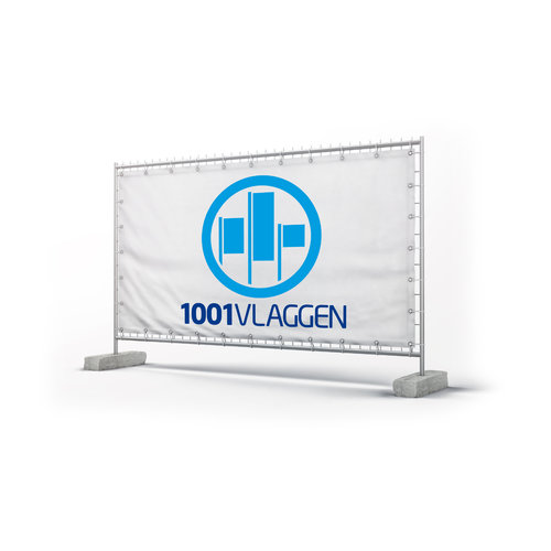 Bouwhekdoek van PVC Banner 510 met ringen om de 30 cm