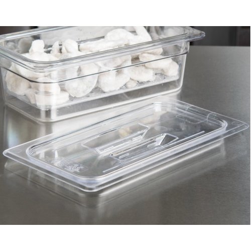 Cambro 1/3 Size Clear Polycarbonate Handled Lid Cambro 1/3 Size Clear Polycarbonate Handled Lid