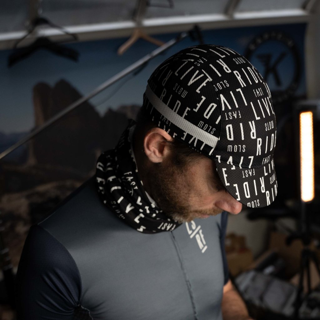 Live Slow Ride Fast Buff Cycling Cap LSRF