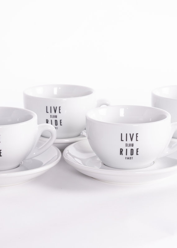Live Slow Ride Fast Live Slow Ride Fast Cappuccino Set