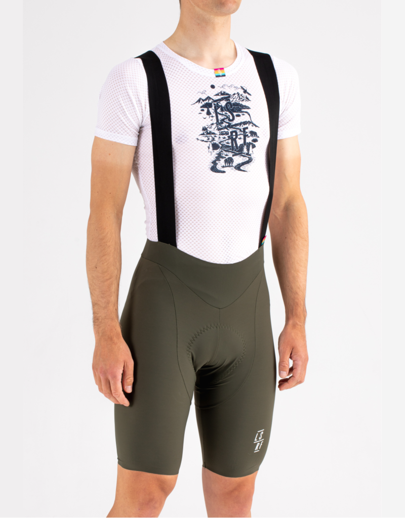 LSRF Bib Short Dark Green