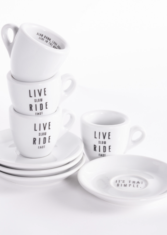 Live Slow Ride Fast Live Slow Ride Fast Espresso Set