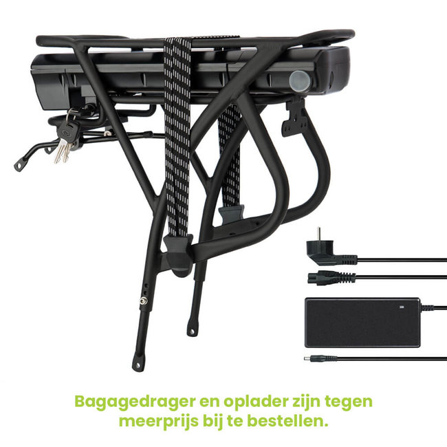 Panasonic 36V - 14Ah Compacte bagagedrager accu elektrische fiets