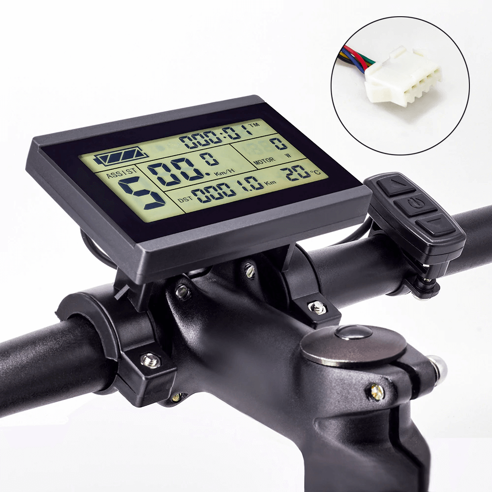 H6C COMPTEUR D'AFFICHAGE LCD pour VéLo éLectrique 24V-60V E Scooter LCD ÉCr8594 EUR 38,39