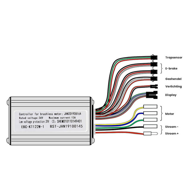 ebike-kit EBC-KT122W-1 - controller elektrische fiets
