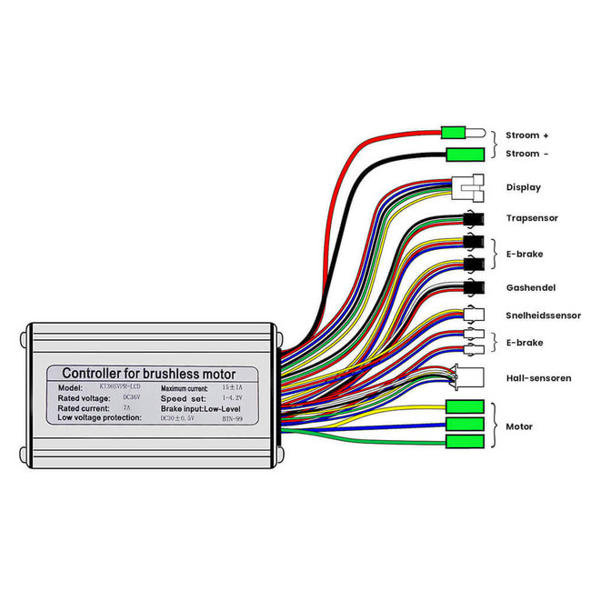 ebike-kit KT36SVPR-LCD - controller elektrische fiets