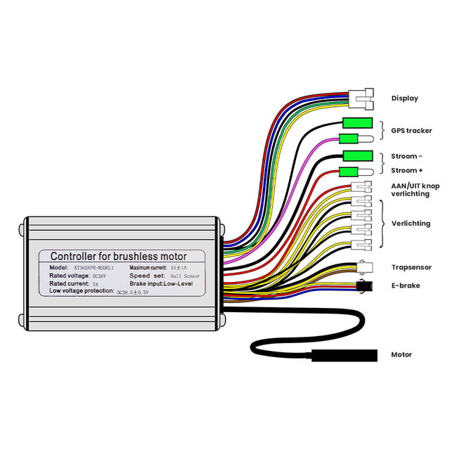 ebike-kit KT36SVPR-MSDEL1 - controller elektrische fiets