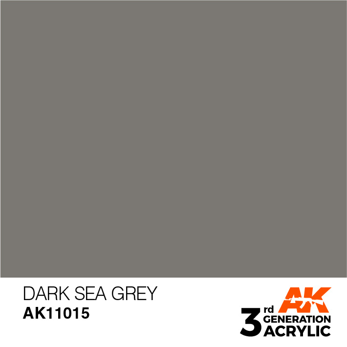 AK-Interactive Dark Sea Grey Acrylic Modelling Color - 17ml - AK-11015