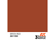 AK-Interactive Brick Red Acrylic Modelling Color - 17ml - AK-11093