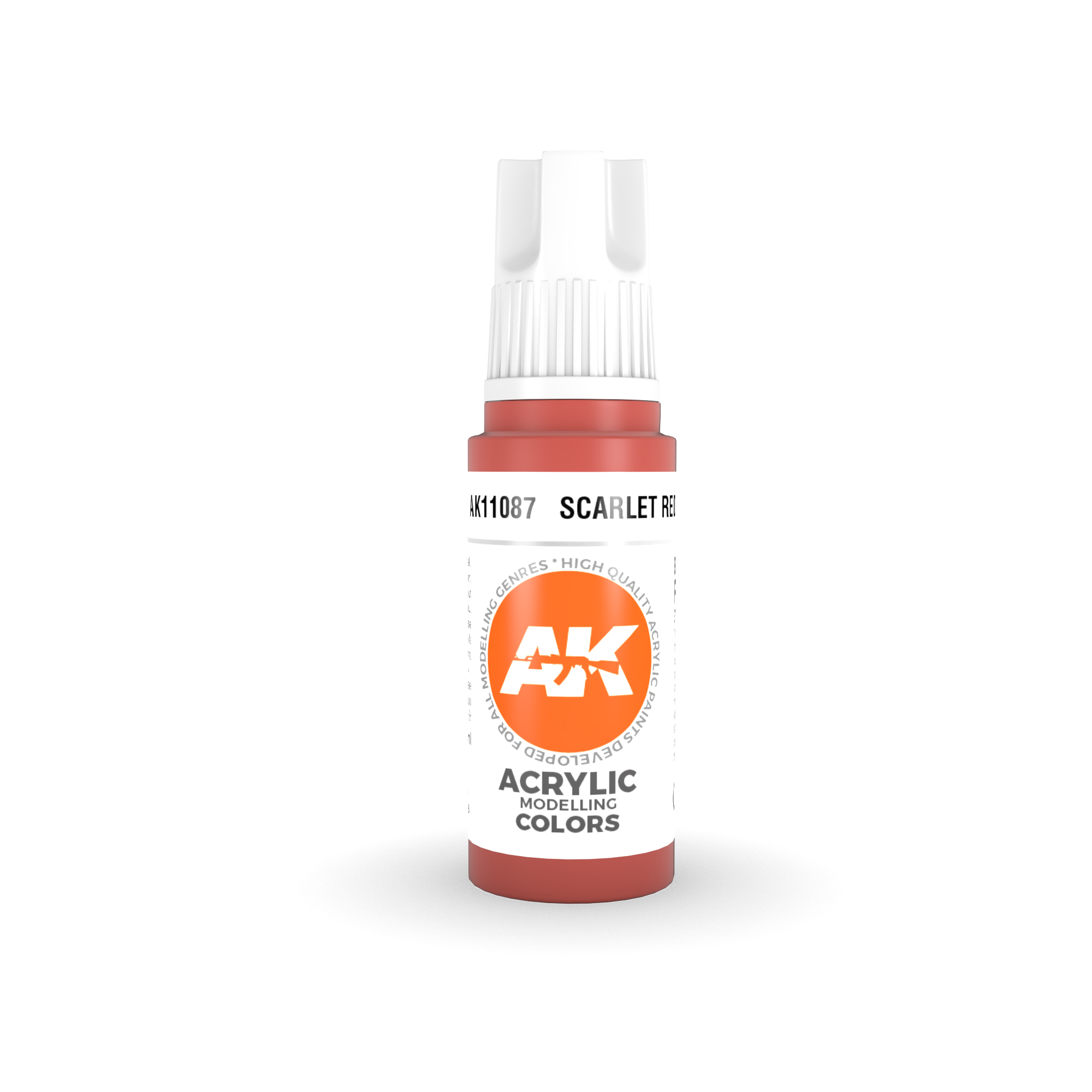 AK-Interactive Scarlet Red Acrylic Modelling Color - 17ml - AK-11087