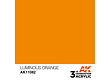 AK-Interactive Luminous Orange Acrylic Modelling Color - 17ml - AK-11082