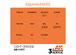 AK-Interactive Light Orange Acrylic Modelling Color - 17ml - AK-11077