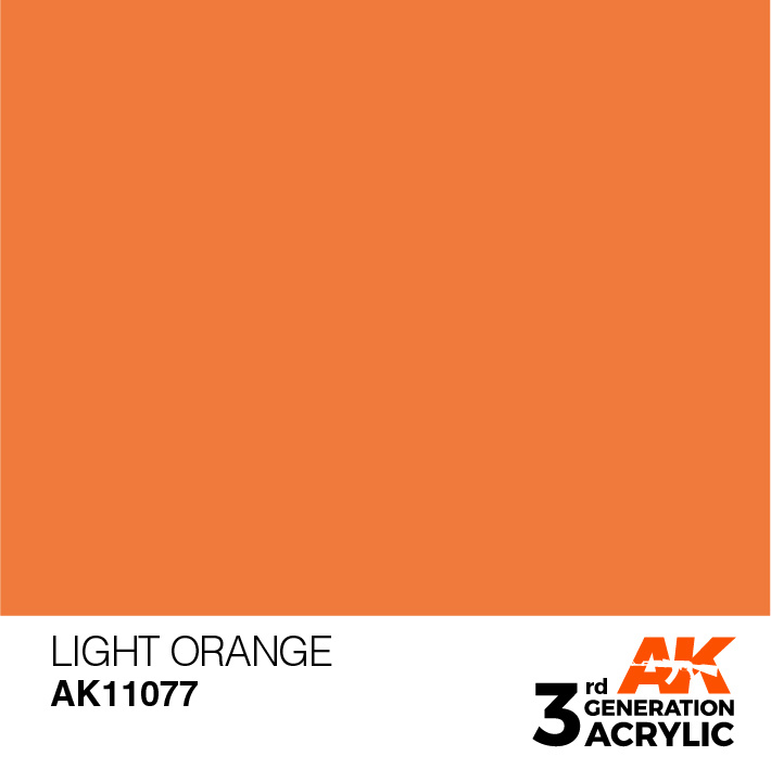 AK-Interactive Light Orange Acrylic Modelling Color - 17ml - AK-11077