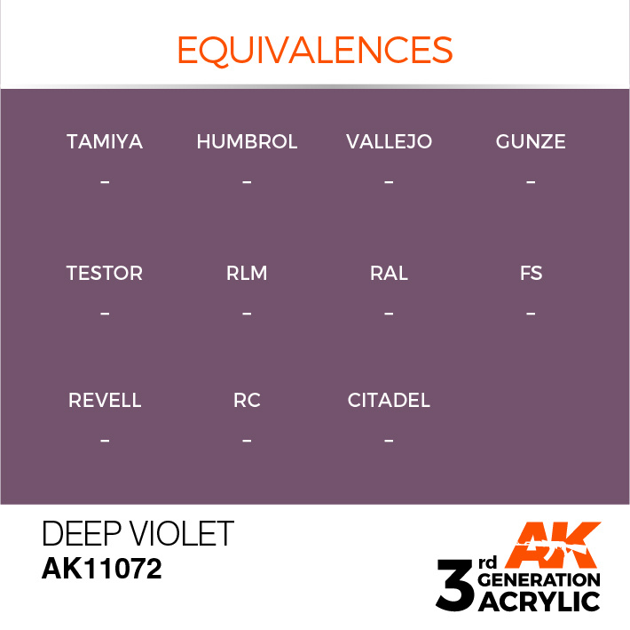 AK-Interactive Deep Violet Acrylic Modelling Color - 17ml - AK-11072