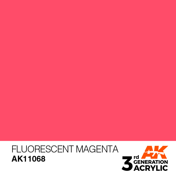 AK-Interactive Fluorescent Magenta Acrylic Modelling Color - 17ml - AK-11068