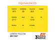 AK-Interactive Lemon Yellow Acrylic Modelling Color - 17ml - AK-11047