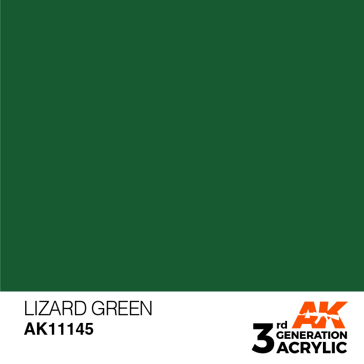 AK-Interactive Lizard Green Acrylic Modelling Color - 17ml - AK-11145