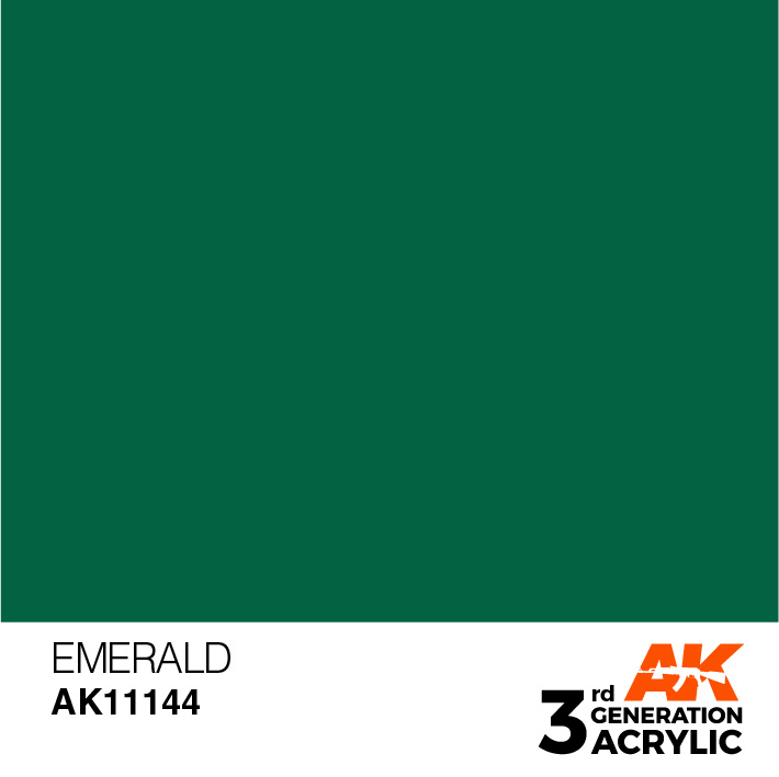 AK-Interactive Emerald Acrylic Modelling Color - 17ml - AK-11144