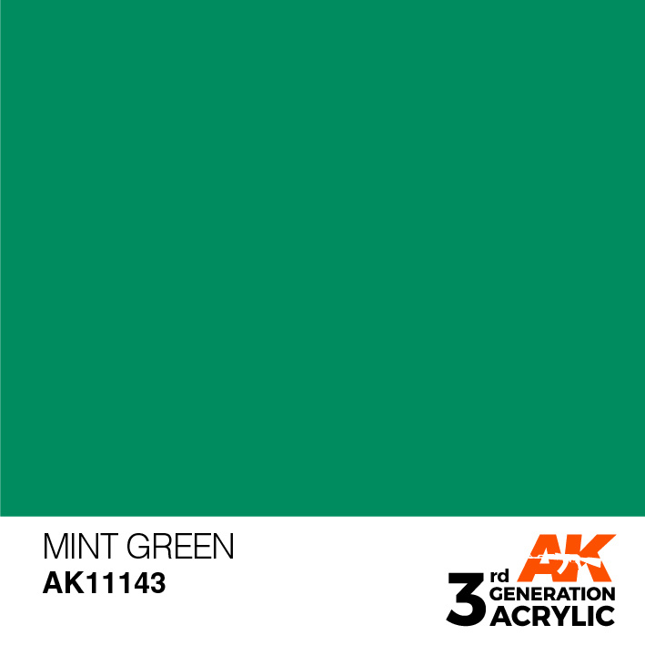 AK-Interactive Mint Green Acrylic Modelling Color - 17ml - AK-11143