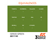 AK-Interactive Grass Green Acrylic Modelling Color - 17ml - AK-11140