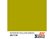 AK-Interactive Interior Yellow Green Acrylic Modelling Color - 17ml - AK-11138