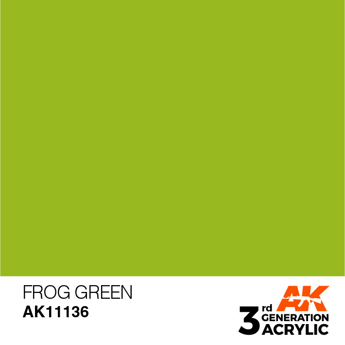 AK-Interactive Frog Green Acrylic Modelling Color - 17ml - AK-11136