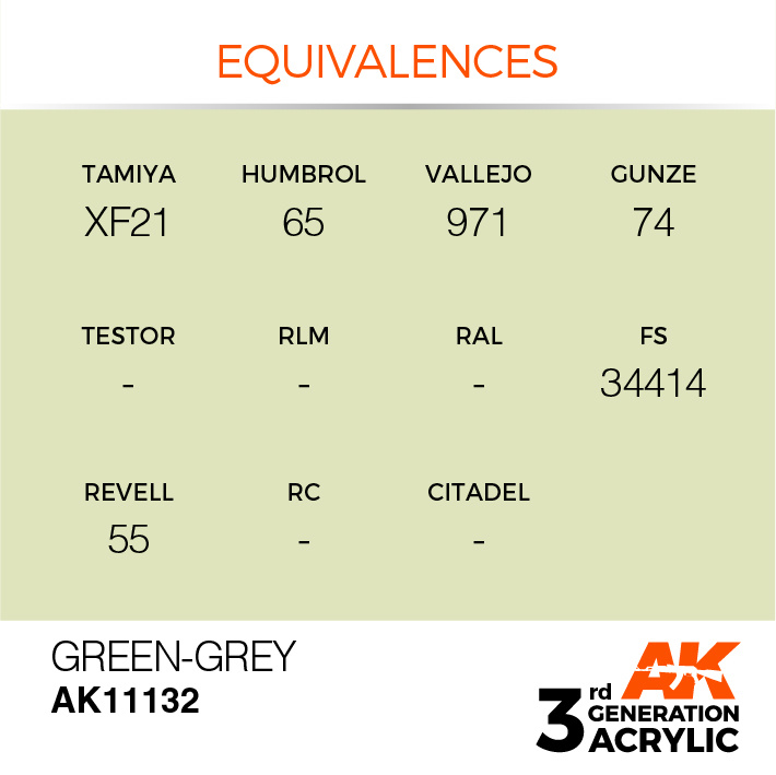 AK-Interactive Green-Grey Acrylic Modelling Color - 17ml - AK-11132