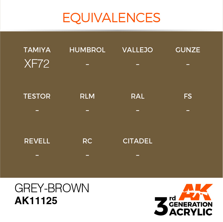 AK-Interactive Grey-Brown Acrylic Modelling Color - 17ml - AK-11125