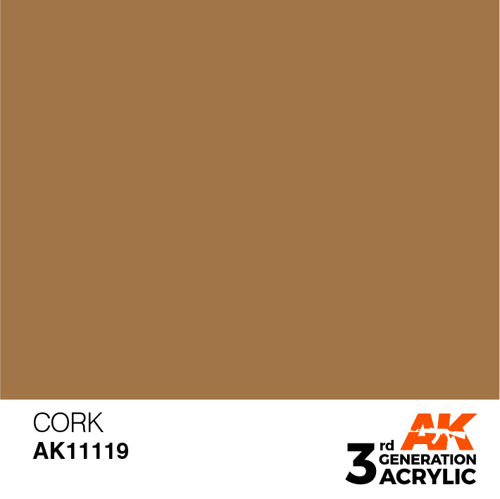 AK-Interactive Cork Acrylic Modelling Color - 17ml - AK-11119