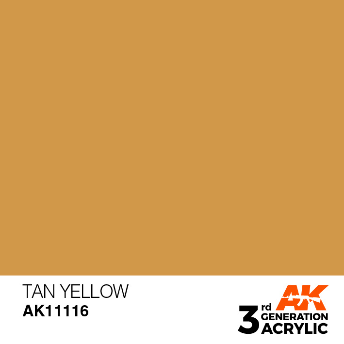 AK-Interactive Tan Yellow Acrylic Modelling Color - 17ml - AK-11116