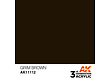 AK-Interactive Grim Brown Acrylic Modelling Color - 17ml - AK-11112