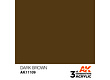 AK-Interactive Dark Brown Acrylic Modelling Color - 17ml - AK-11109