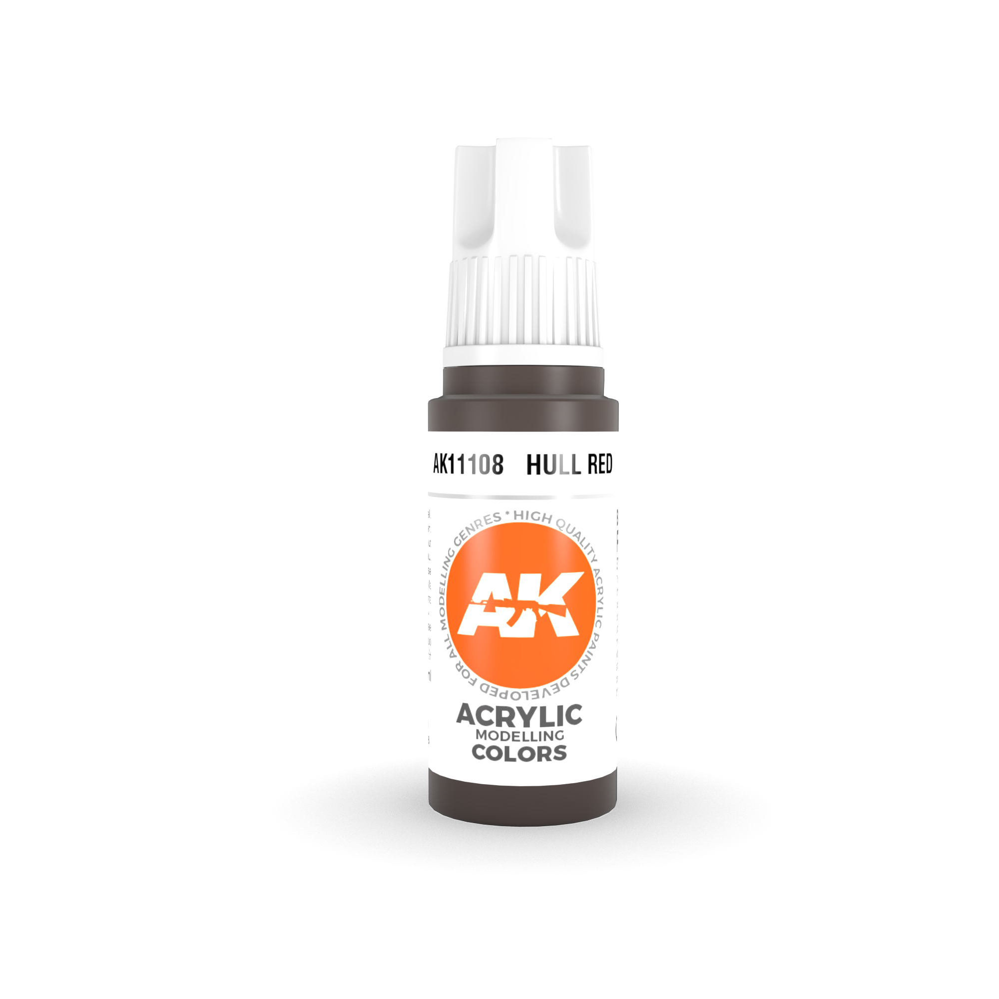 AK-Interactive Hull Red Acrylic Modelling Color - 17ml - AK-11108