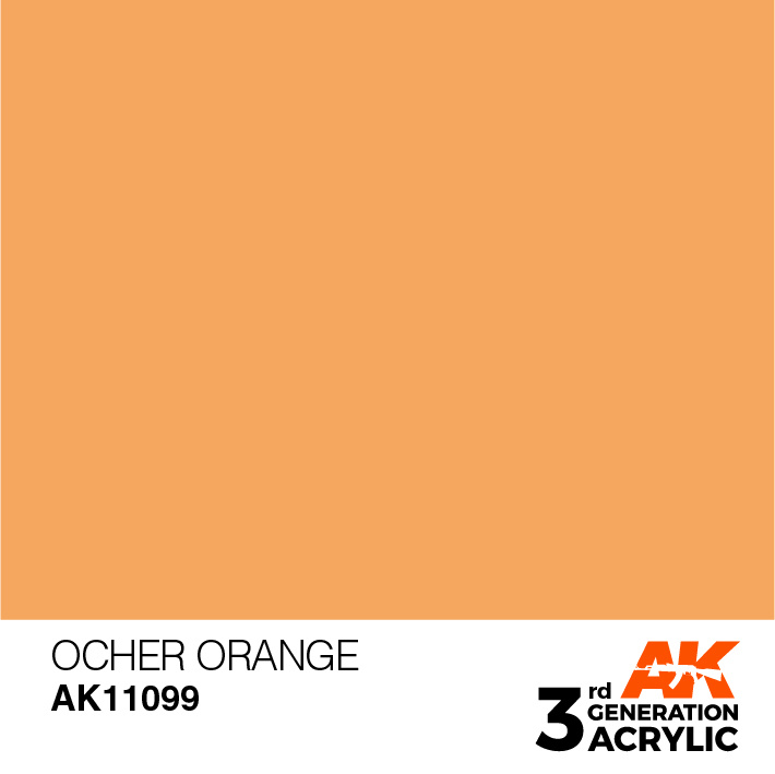 AK-Interactive Ocher Orange Acrylic Modelling Color - 17ml - AK-11099