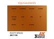 AK-Interactive Rusty Brass Acrylic Modelling Color - 17ml - AK-11195