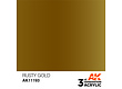 AK-Interactive Rusty Gold Acrylic Modelling Color - 17ml - AK-11193