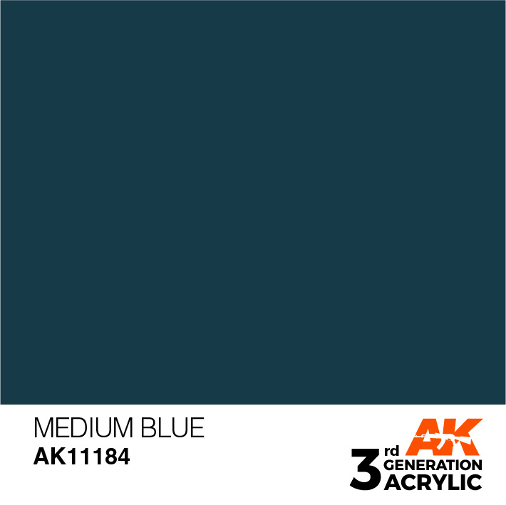 AK-Interactive Medium Blue Acrylic Modelling Color - 17ml - AK-11184