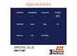 AK-Interactive Imperial Blue Acrylic Modelling Color - 17ml - AK-11180