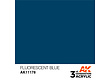 AK-Interactive Fluorescent Blue Acrylic Modelling Color - 17ml - AK-11178