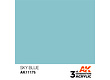 AK-Interactive Sky Blue Acrylic Modelling Color - 17ml - AK-11175