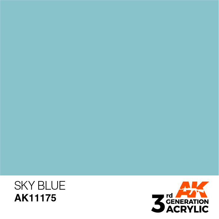 AK-Interactive Sky Blue Acrylic Modelling Color - 17ml - AK-11175