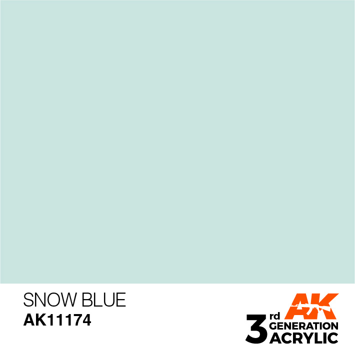 AK-Interactive Snow Blue Acrylic Modelling Color - 17ml - AK-11174