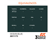 AK-Interactive Ocean Blue Acrylic Modelling Color - 17ml - AK-11173