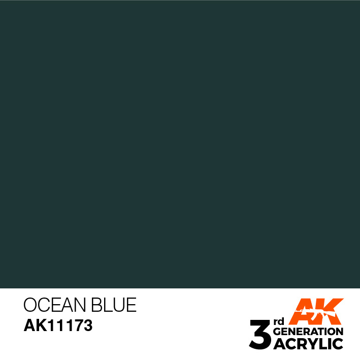 AK-Interactive Ocean Blue Acrylic Modelling Color - 17ml - AK-11173