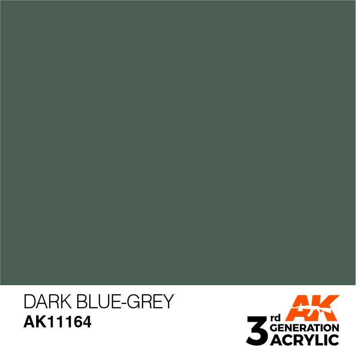 AK-Interactive Dark Blue-Grey Acrylic Modelling Color - 17ml - AK-11164