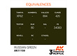 AK-Interactive Russian Green Acrylic Modelling Color - 17ml - AK-11159