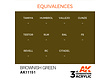 AK-Interactive Brownish Green Acrylic Modelling Color - 17ml - AK-11151