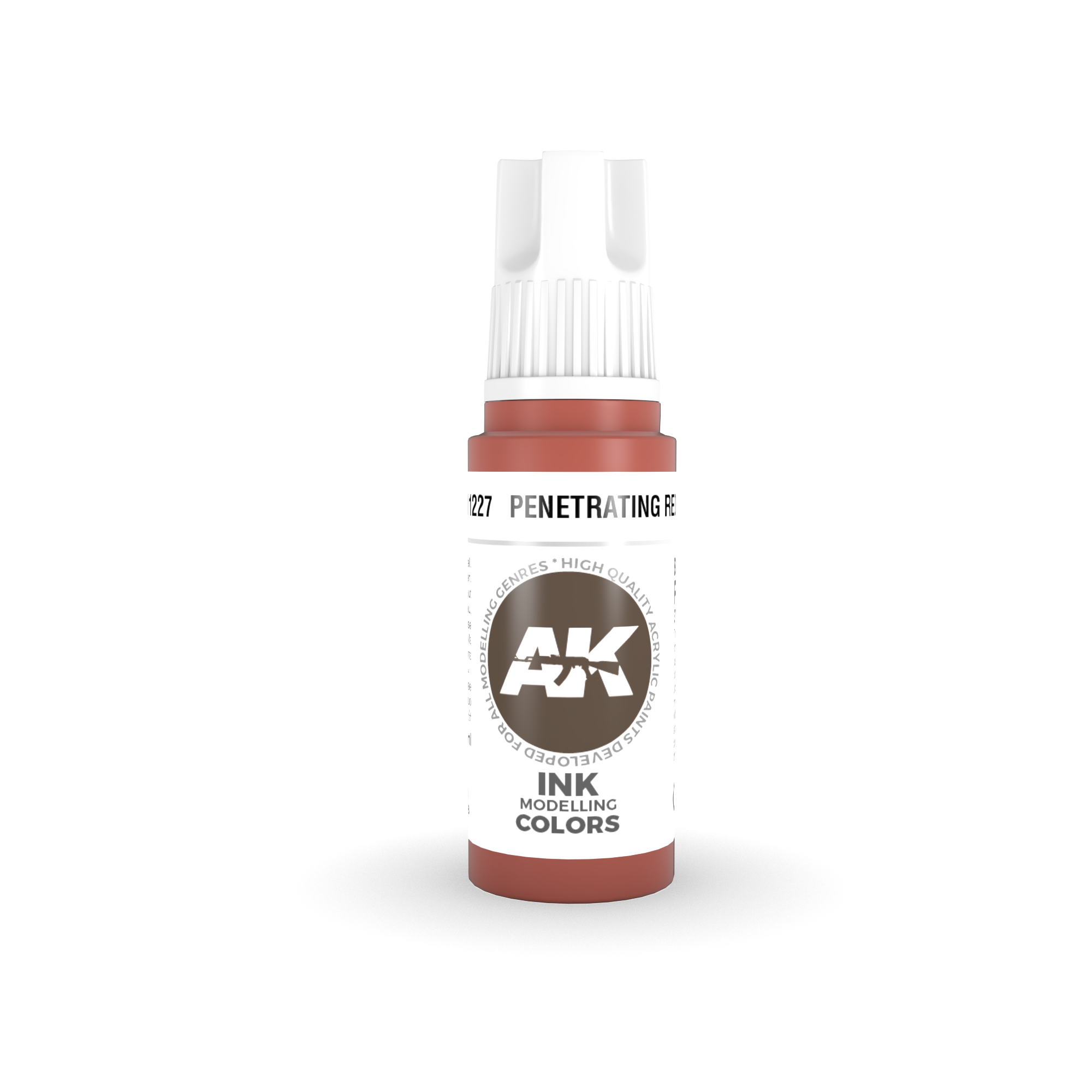 AK-Interactive Penetrating Red Ink Acrylic Modelling Color - 17ml - AK-11227