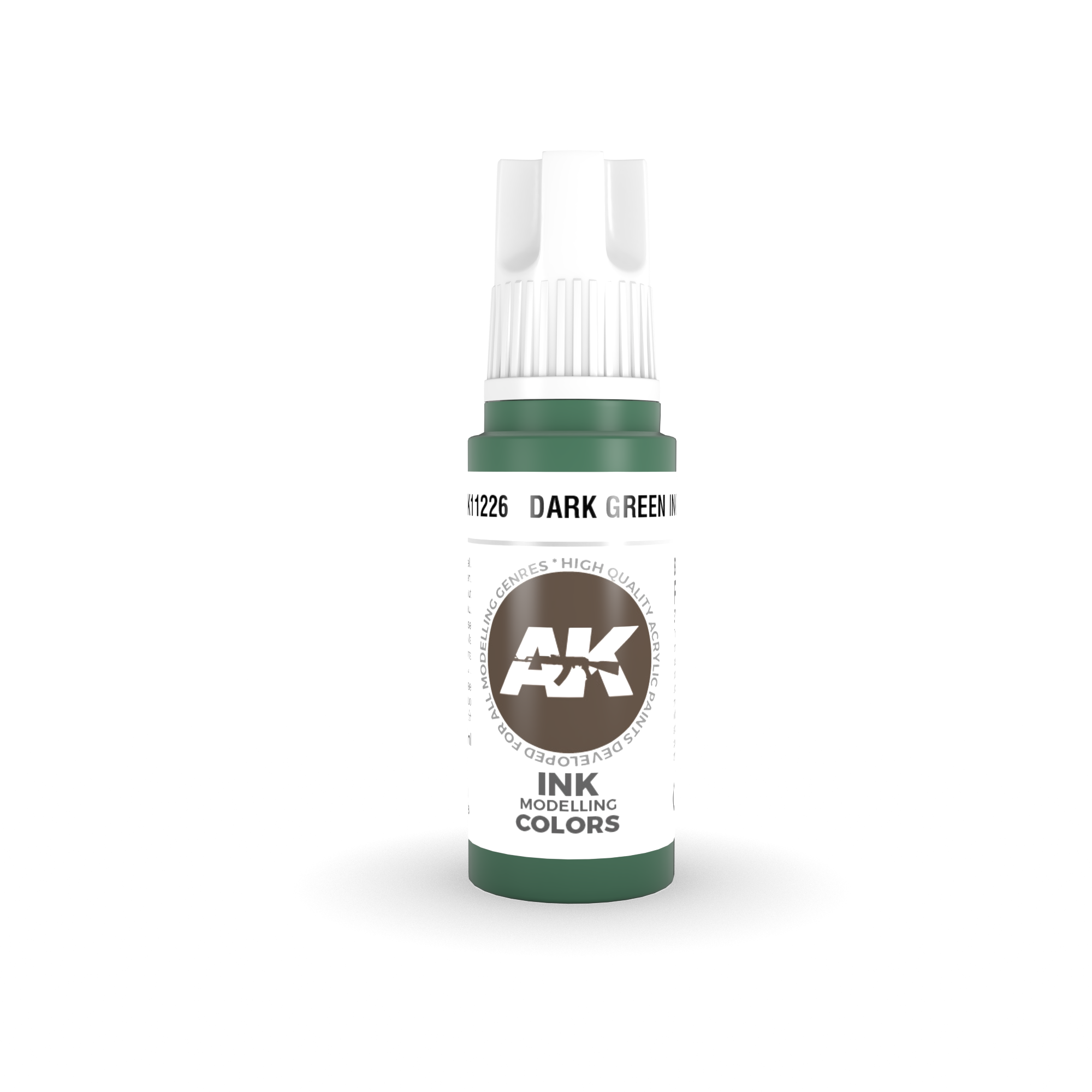 AK-Interactive Dark Green Ink Acrylic Modelling Color - 17ml - AK-11226